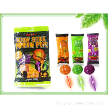 Halloween Pumpkin Glow Stick Lollipop